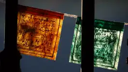 Urban Prayer Flags Talking In The Dusk Wind